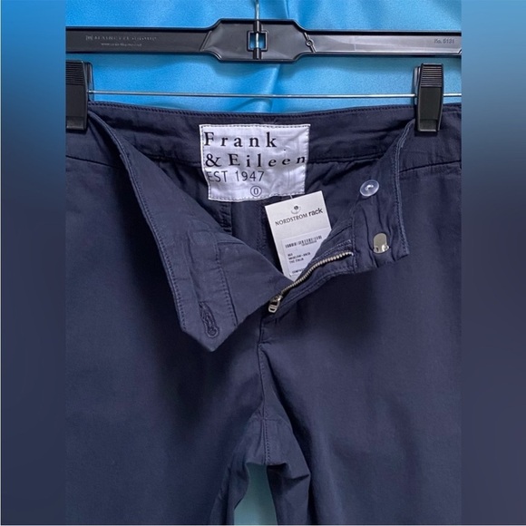 NWT $288 Frank & Eileen WICKLOW Italian Crop Chino Italian Performance Twill 00 - Picture 5 of 14